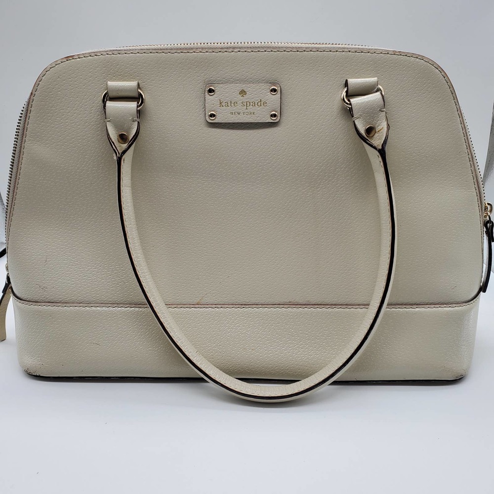 Kate Spade Cream Pebbled Leather Doctor Bag